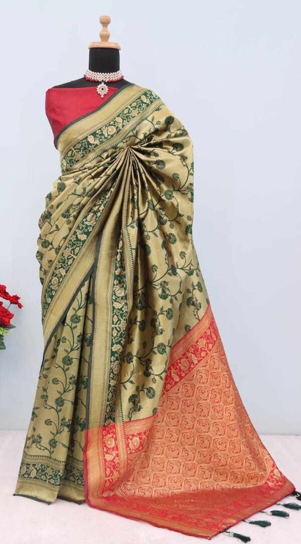 MK 1059 Banarasi Silk Saree with Running Blouse