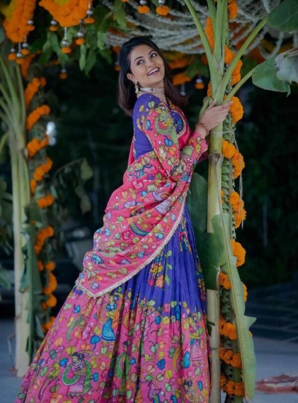 PC 473 Kalamkari Lehenga Choli