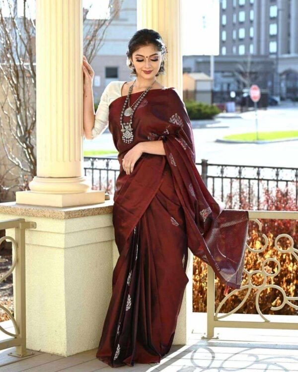 MF 1850 SOFT LICHI SILK SAREE