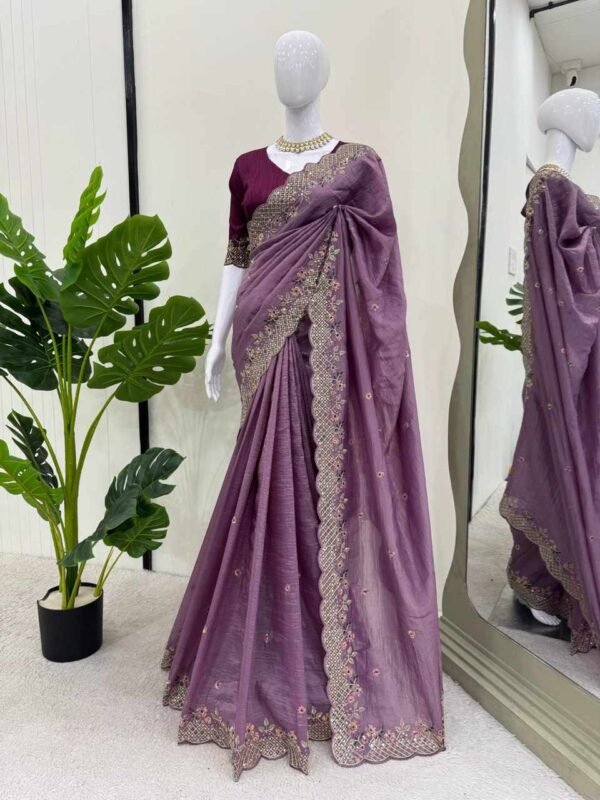 KD 542 Crunchy Silk Saree