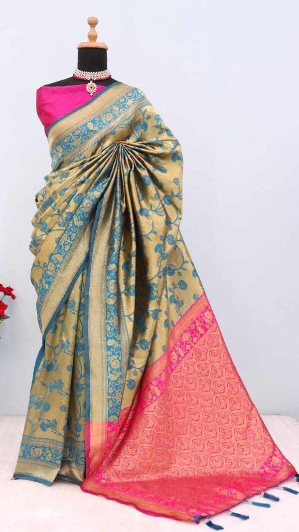 MK 1059 Banarasi Silk Party Wear Saree with Running Blouse