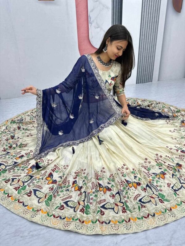 PC 491 Pure Tissue Silk Wedding Wear Lehenga
