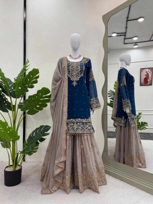 KD 1486 Faux Georgette with inner Beautiful Designer Suit