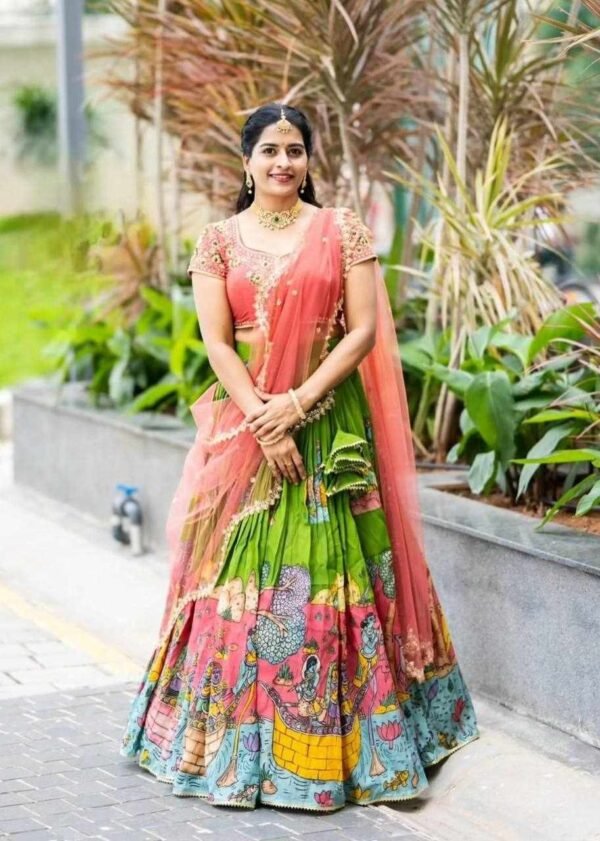 PC 488 Beautiful Kalamkari Lehenga
