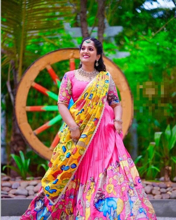 Pc 427 Kalamkari Print Lehenga