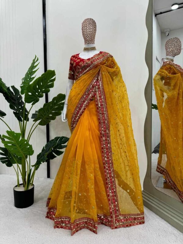 KD 577 Heavy Organza Silk Saree