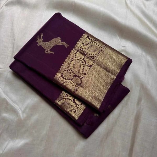 KPR 239 WINE SOFT LICHI SILK SAREE